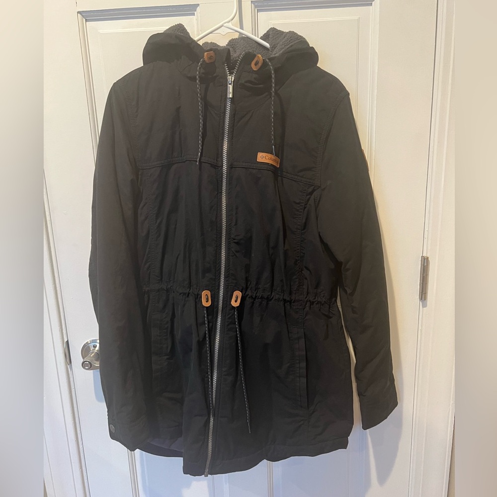 Women’s Columbia Sherpa Lined Mid Weight Jacket in Black Size L
